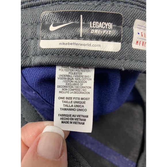 Texas Rangers Hat Cap Nike Stretch Fit Blue Red Embroidered MLB Baseball Dri-FIT - Picture 5 of 8